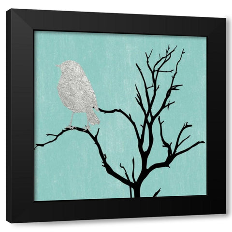Contemporary Bird 1 Black Modern Wood Framed Art Print by Lewis, Sheldon