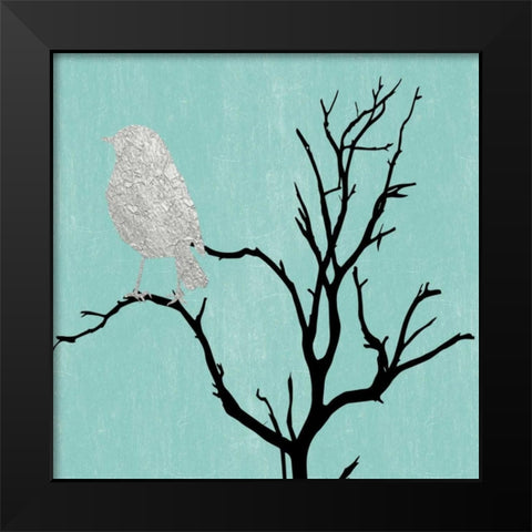 Contemporary Bird 1 Black Modern Wood Framed Art Print by Lewis, Sheldon