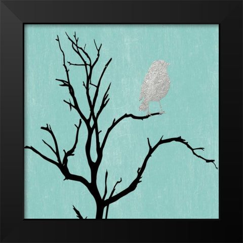 Contemporary Bird 2 Black Modern Wood Framed Art Print by Lewis, Sheldon