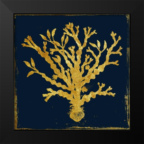 At The Gold Ocean Black Modern Wood Framed Art Print by Lewis, Sheldon
