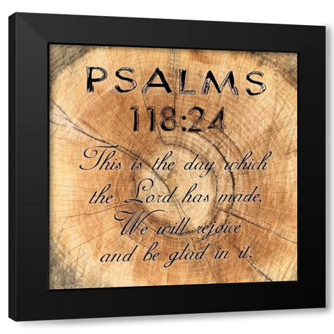 Psalms 118-24 Black Modern Wood Framed Art Print with Double Matting by Lewis, Sheldon