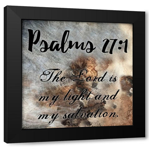 Psalms Black Modern Wood Framed Art Print by Lewis, Sheldon