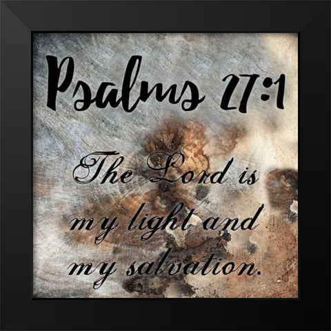 Psalms Black Modern Wood Framed Art Print by Lewis, Sheldon