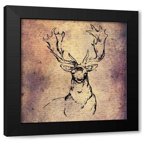 Lodge Stories Black Modern Wood Framed Art Print by Lewis, Sheldon