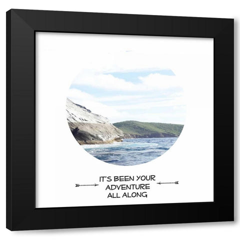 Your Adventure Black Modern Wood Framed Art Print with Double Matting by Lewis, Sheldon