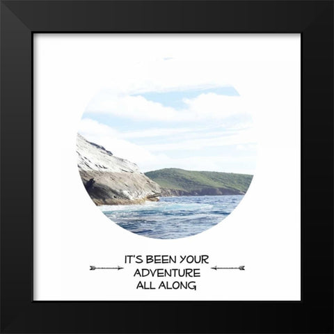 Your Adventure Black Modern Wood Framed Art Print by Lewis, Sheldon
