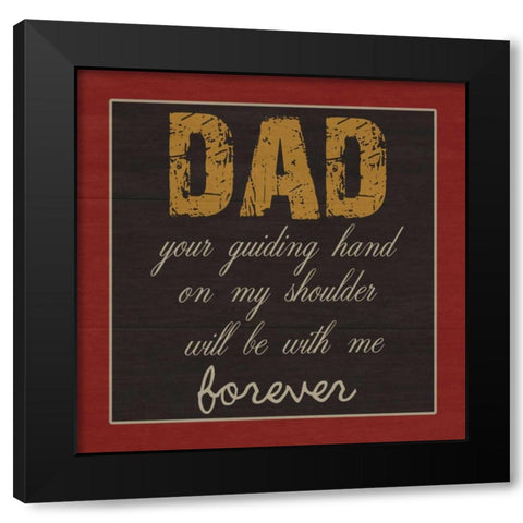 Dear DaD Black Modern Wood Framed Art Print with Double Matting by Lewis, Sheldon