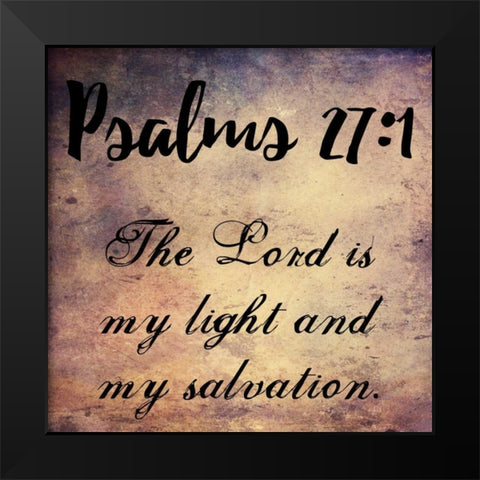 My Light And My Salvation Black Modern Wood Framed Art Print by Lewis, Sheldon