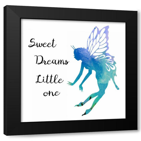 Sweet Dreams Black Modern Wood Framed Art Print with Double Matting by Lewis, Sheldon