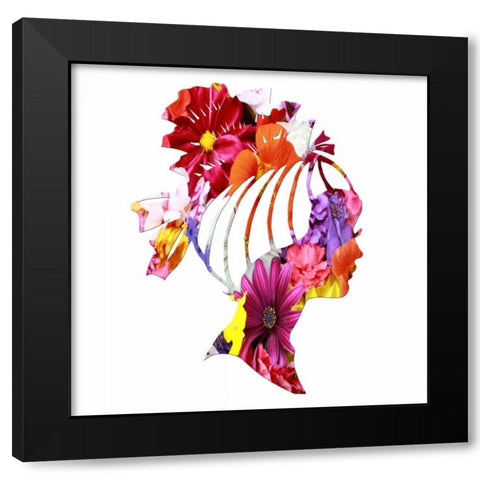 Floral Fashion 4 Black Modern Wood Framed Art Print by Lewis, Sheldon