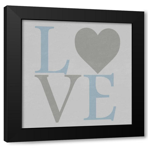 Love From The Heart 2 Black Modern Wood Framed Art Print by Lewis, Sheldon