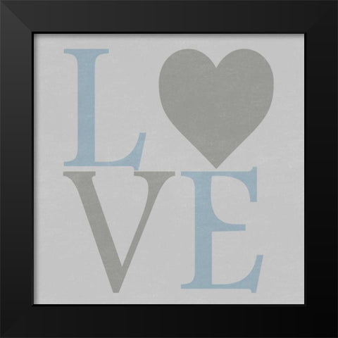 Love From The Heart 2 Black Modern Wood Framed Art Print by Lewis, Sheldon