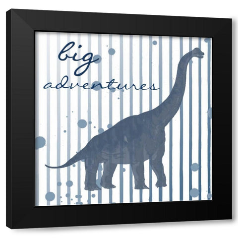 Big Adventures Black Modern Wood Framed Art Print with Double Matting by Lewis, Sheldon