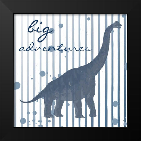 Big Adventures Black Modern Wood Framed Art Print by Lewis, Sheldon