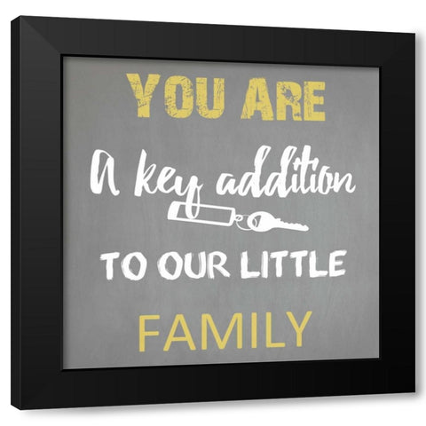 You Are Family Black Modern Wood Framed Art Print with Double Matting by Lewis, Sheldon
