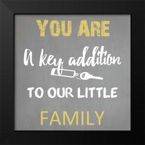 You Are Family Black Modern Wood Framed Art Print by Lewis, Sheldon