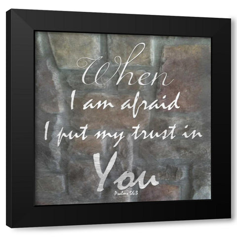 My Trust In You Black Modern Wood Framed Art Print by Lewis, Sheldon