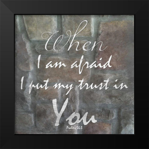 My Trust In You Black Modern Wood Framed Art Print by Lewis, Sheldon