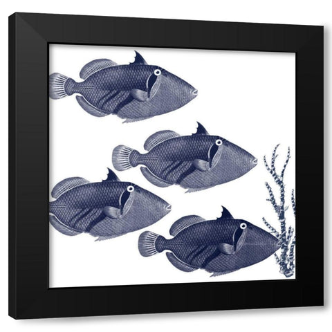 Coastal Orchestra Black Modern Wood Framed Art Print with Double Matting by Lewis, Sheldon