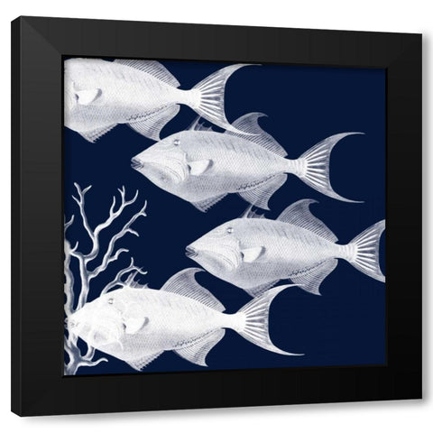 Coastal Symphony Black Modern Wood Framed Art Print by Lewis, Sheldon