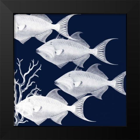 Coastal Symphony Black Modern Wood Framed Art Print by Lewis, Sheldon
