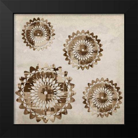 New Age Abstract 1 Black Modern Wood Framed Art Print by Lewis, Sheldon