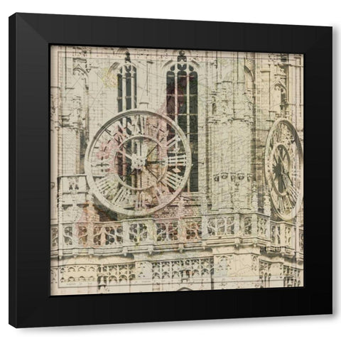 Travel Time 2 Black Modern Wood Framed Art Print with Double Matting by Lewis, Sheldon