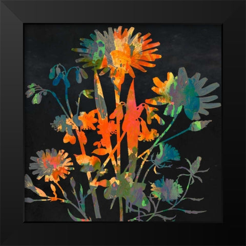 Bright Garden 1 Black Modern Wood Framed Art Print by Lewis, Sheldon