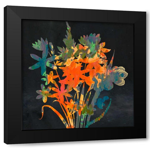 Bright Garden 2 Black Modern Wood Framed Art Print with Double Matting by Lewis, Sheldon