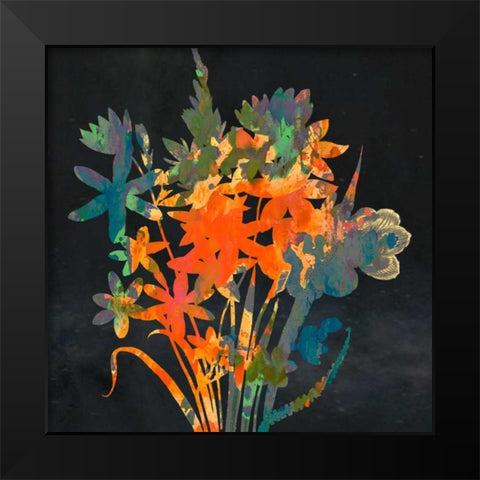 Bright Garden 2 Black Modern Wood Framed Art Print by Lewis, Sheldon