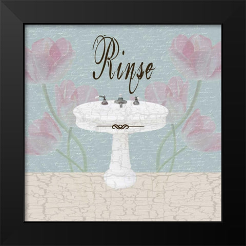 Rinse Black Modern Wood Framed Art Print by Lewis, Sheldon