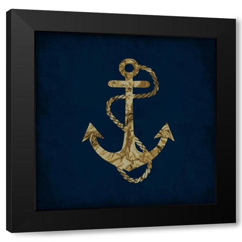 Indigo Dream 1 Black Modern Wood Framed Art Print by Lewis, Sheldon