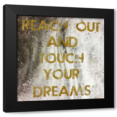 Touch Your Dreams Black Modern Wood Framed Art Print with Double Matting by Lewis, Sheldon