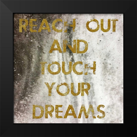 Touch Your Dreams Black Modern Wood Framed Art Print by Lewis, Sheldon