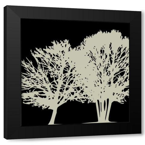 Botanical Companion Black Modern Wood Framed Art Print with Double Matting by Lewis, Sheldon