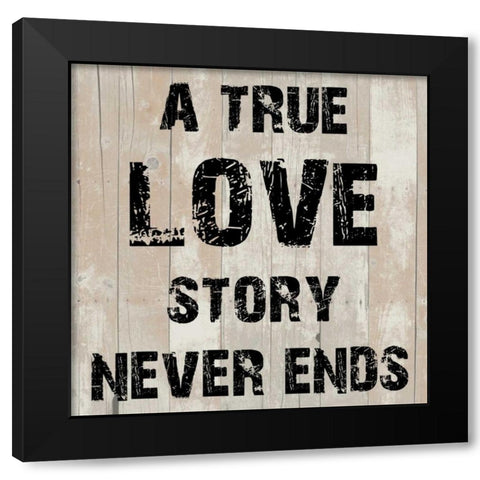 Pure Love Black Modern Wood Framed Art Print with Double Matting by Lewis, Sheldon