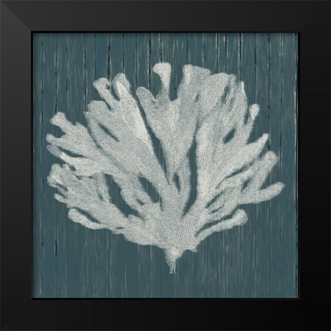 Pure Coastal Black Modern Wood Framed Art Print by Lewis, Sheldon