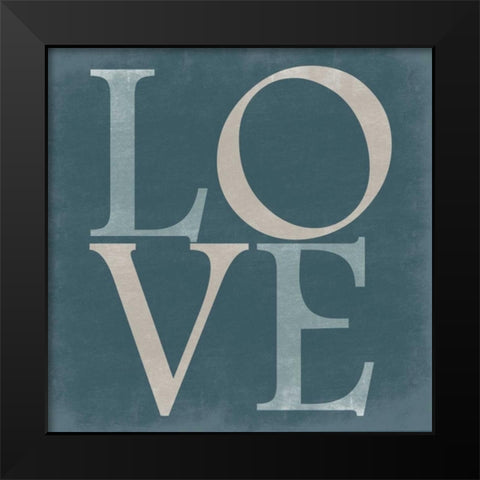 Pure Love Black Modern Wood Framed Art Print by Lewis, Sheldon