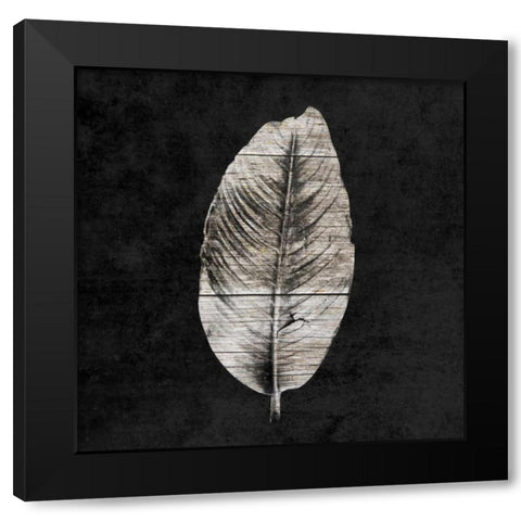 Leaf By The Spirit Black Modern Wood Framed Art Print with Double Matting by Lewis, Sheldon