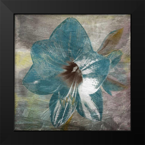 Vibrany Lily Black Modern Wood Framed Art Print by Lewis, Sheldon