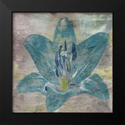Vibrany Lily 2 Black Modern Wood Framed Art Print by Lewis, Sheldon