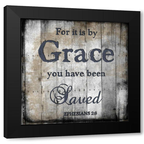 Psalms 37-4 Black Modern Wood Framed Art Print with Double Matting by Lewis, Sheldon