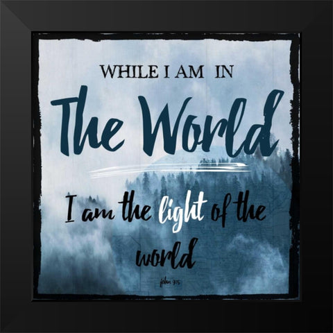 John Black Modern Wood Framed Art Print by Lewis, Sheldon