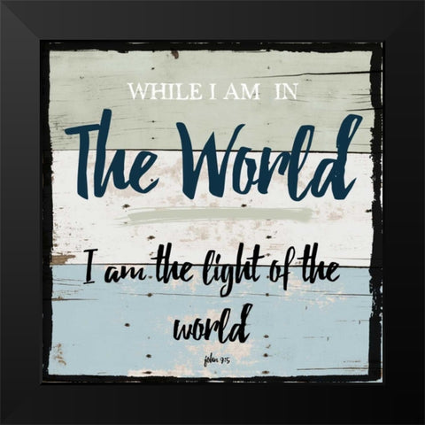 Religious Wood 3 Black Modern Wood Framed Art Print by Lewis, Sheldon