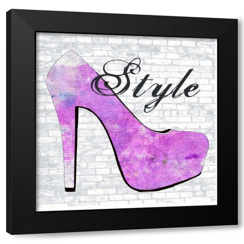 Paris Style Black Modern Wood Framed Art Print by Lewis, Sheldon