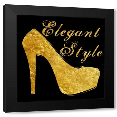 Golden Fashion Black Modern Wood Framed Art Print with Double Matting by Lewis, Sheldon