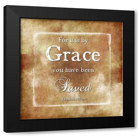 By Grace Black Modern Wood Framed Art Print with Double Matting by Lewis, Sheldon