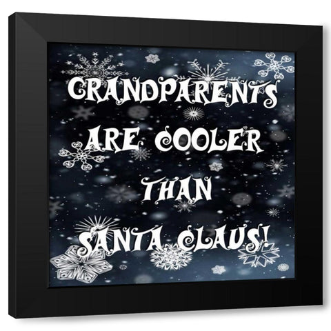 Christmas Smart Black Modern Wood Framed Art Print by Lewis, Sheldon