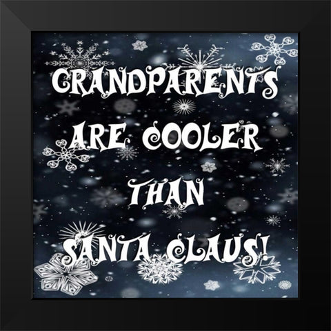 Christmas Smart Black Modern Wood Framed Art Print by Lewis, Sheldon