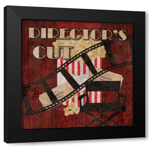 Directors Cut 1 Black Modern Wood Framed Art Print with Double Matting by Lewis, Sheldon